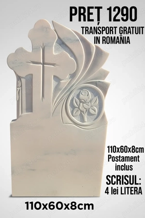 Monumente funerare, TRANSPORT GRATUIT, cruci marmura si granit