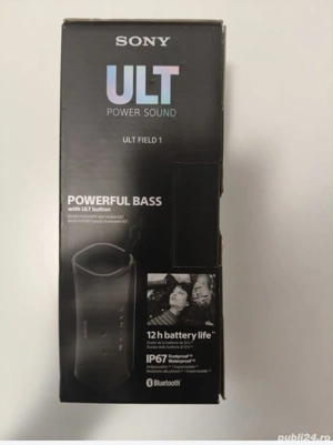 Boxa portabila SONY ULT FIELD 1 SRS-ULT10H, Bluetooth, IP67, BlackSpecificaţii tehnice   Sony ULT FI - imagine 5