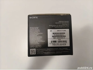 Boxa portabila SONY ULT FIELD 1 SRS-ULT10H, Bluetooth, IP67, White - imagine 2