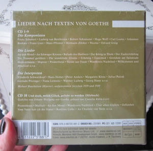 cadou rar 10xCD Beethoven, Schubert etc Cantece pe texte Goethe 2008 - imagine 3