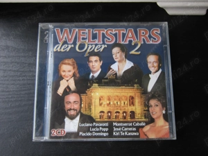rar 2cd Vedete mondiale Pavarotti,Caballe,Angela Gheorghiu,Domingo 1999 - imagine 2