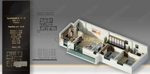 Zona Soarelui / Apartmanet cu 3 camere / Etaj 1 / Ultrafinisat