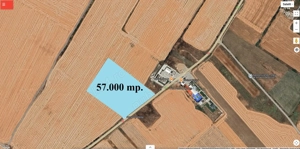 Mihailesti, cu deschidere de 200 m. la DN 6, 57.500 mp. teren cu PUZ aprobat