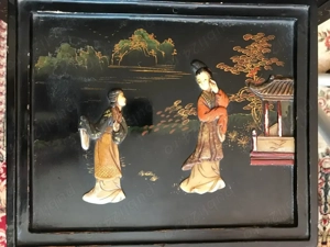 Set 4 masute cu motive asiatice - imagine 4