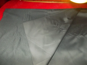 Cupon stofa lana culoarea negru pentru costum barbati - imagine 4
