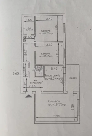 APARTAMENT 3 CAMERE, DECOMANDAT, ETAJ INTERMEDIAR CANTA, MOBILAT SI UTILAT, 1983