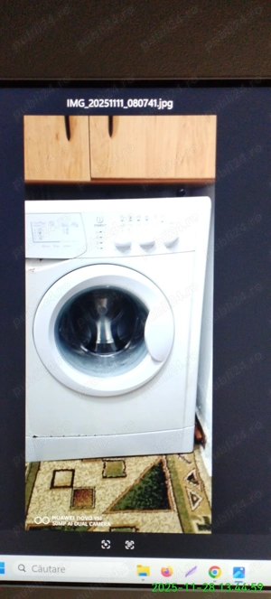 Vând masina de spălat marca Indesit