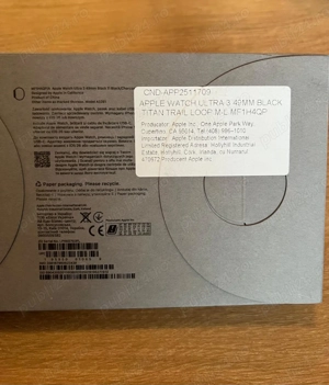 Vand Apple Watch Ultra 3 49 mm Black Titan - imagine 3