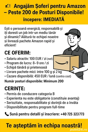Angajam soferi   cupluri categoria B