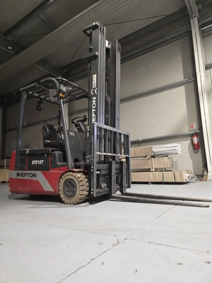 Stivuitor electric cu 3 roti, 1.8T, marca HEFTON, model SFE18T - imagine 2