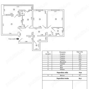 NOU PE PIATA !!! Apartament spatios 80 mp LIBER