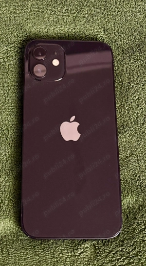 iPhone 12, 64 gb. display fisurat, 85 la suta baterie, liber de retea.