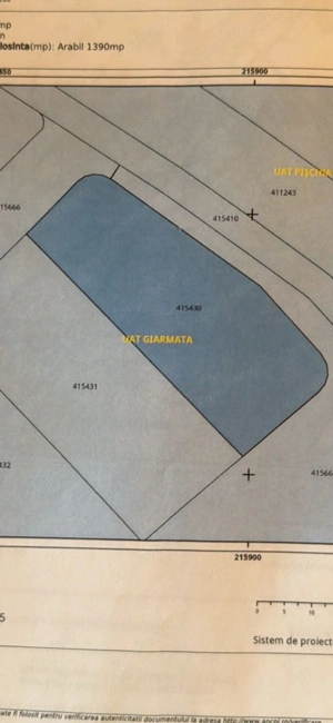 Doua parcele de teren 1390 mp-1382 mp, Giarmata - imagine 2