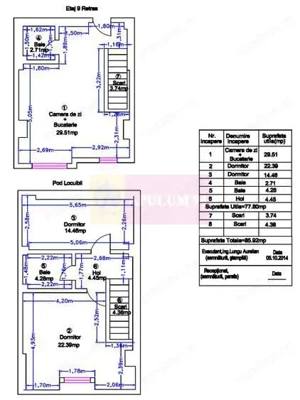 Apartament 3 camere tip duplex -Sebastian Parc Sebastian / Kaufland - imagine 13
