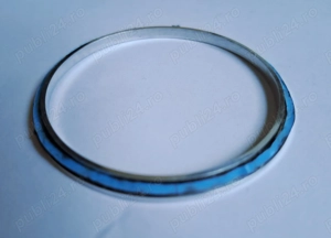 Inele cromate, ornament din aliaj lustruit - imagine 3