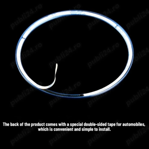 Inele cromate, ornament din aliaj lustruit - imagine 4