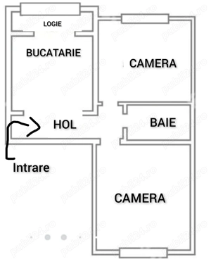 Proprietar, vând apartament decomandat cu două camere în Sibiu, Valea Aurie.