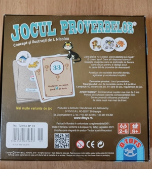 Joc romanesc Nicolau - Jocul proverbelor (D-Toys) - Nou Sigilat! - imagine 2