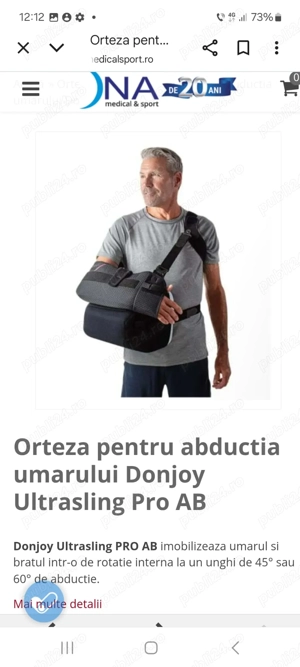 Orteză universală 45 de grade