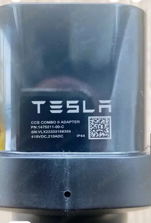 Adaptor Tesla CCS2 pt Tesla Model X sau Model S part number 1507231-00-A. Model S, Model X - imagine 3