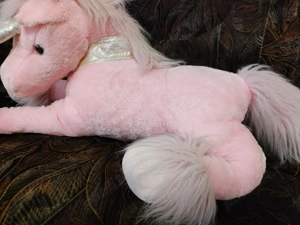 Cal Unicorn Mare pufos NOU (70 cm sau 100 cm cu coada intinsa) - imagine 3