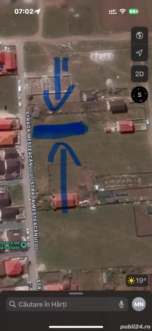 Teren intravilan 500 mp zona vile   str Mesteacanului   deschidere direct la șosea  - imagine 4