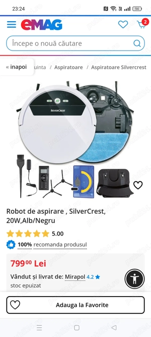 Vând aspirator robot uscat plus umed ! - imagine 5