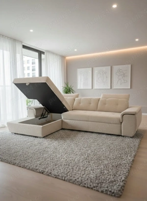 Canapea colțar extensibil Valecia clasic la preț redus - imagine 3