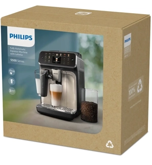 Espressor automat PHILIPS Seria 5500 EP5547 1.8l, 1500W, 15 bar, argintiu - imagine 2
