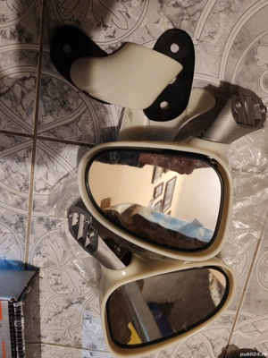 Set oglinzi stanga dreapta Matiz, albe - imagine 2