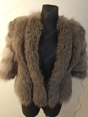 Blana naturala vulpe argintie, model deosebit 