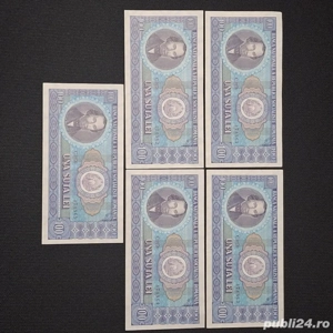 vand bacnote 100 lei Balcescu  din 1966 5 buc serie consecutive stare inpecabila.
