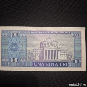 vand bacnote 100 lei Balcescu  din 1966 5 buc serie consecutive stare inpecabila. - imagine 4