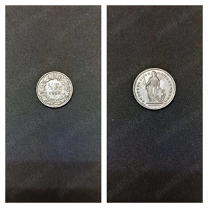 Moneda argint 1:2 Franc, ELVETIA, 1953