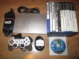 PlayStation 2 Slim Modat + Camera, 12 Jocuri + USB