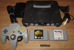 Consola Nintendo 64 + Zelda Ocarina Of Time si World Cup
