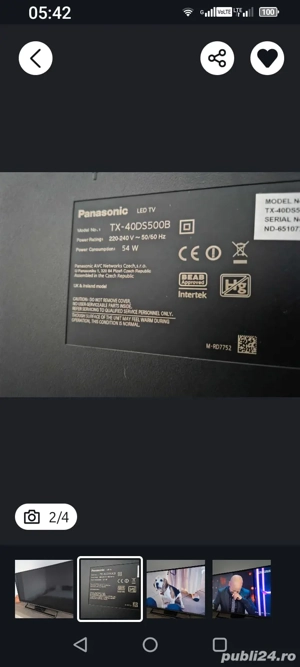 Smart tv 102cm defect - imagine 3