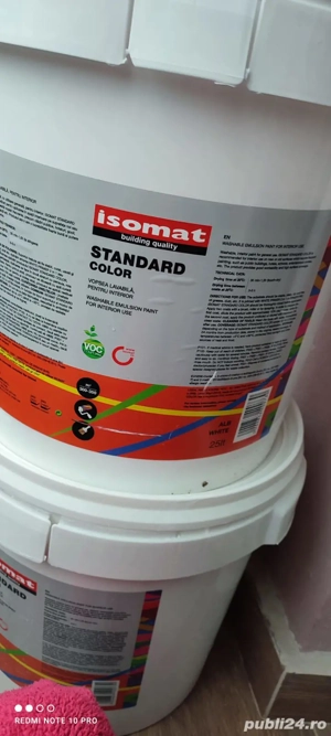 Vand var alb de interior,galeata mare 25 lIsomat 