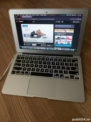 Laptop MacBook Air Slim intel core i5,Tastatura Luminata,Display 11,6 led funcțional cu incarcator. - imagine 4