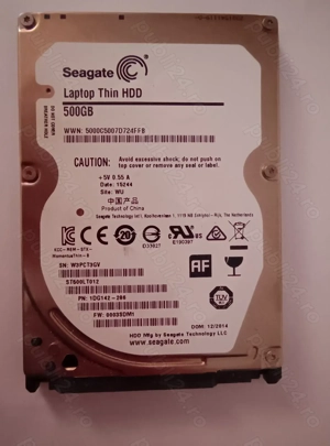 Hard disk laptop 500 GB Seagate 5400 rpm, SATA. Impecabil, sănătate 100%!