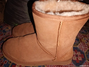 Cizmulițe damă îmblănite (mocasini) - imagine 2