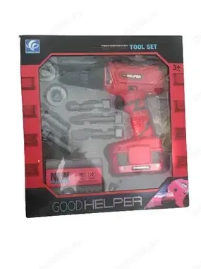 Bormasina Good Helper roșie cu unelte incluse