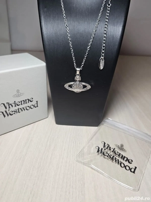 vivienne westwood Lănțișor argintiu in forma de planeta 