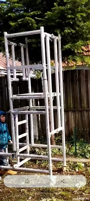 schela aluminiu pe roți  - imagine 2