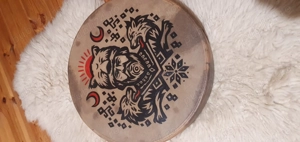 Tobă şamanică - cu motive