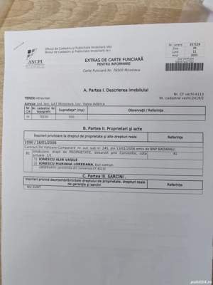 Vând teren intrvilant  - imagine 2