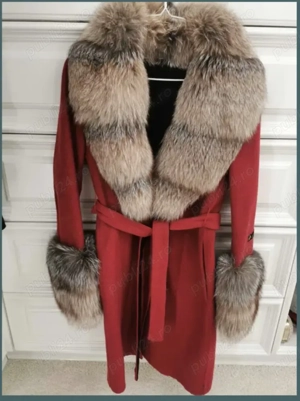 Palton alpaca blana naturala 