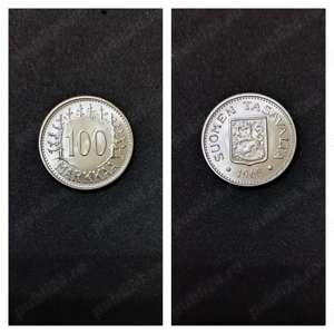 Moneda argint 100 Markkaa, FINLANDA, 1960