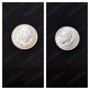 Moneda argint 25 Cents, LIBERIA, 1961