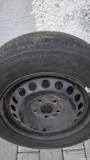 vand 4 cauciucuri cu jante 195/65/15 - imagine 2
